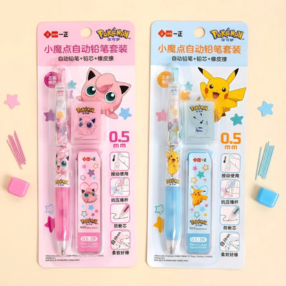 Pokemon Mechanical Pencil Set - Pencil + Refills + Eraser