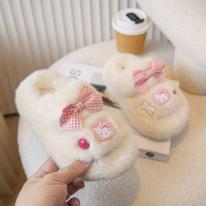 Hello Kitty Fluffy Kids' Slippers