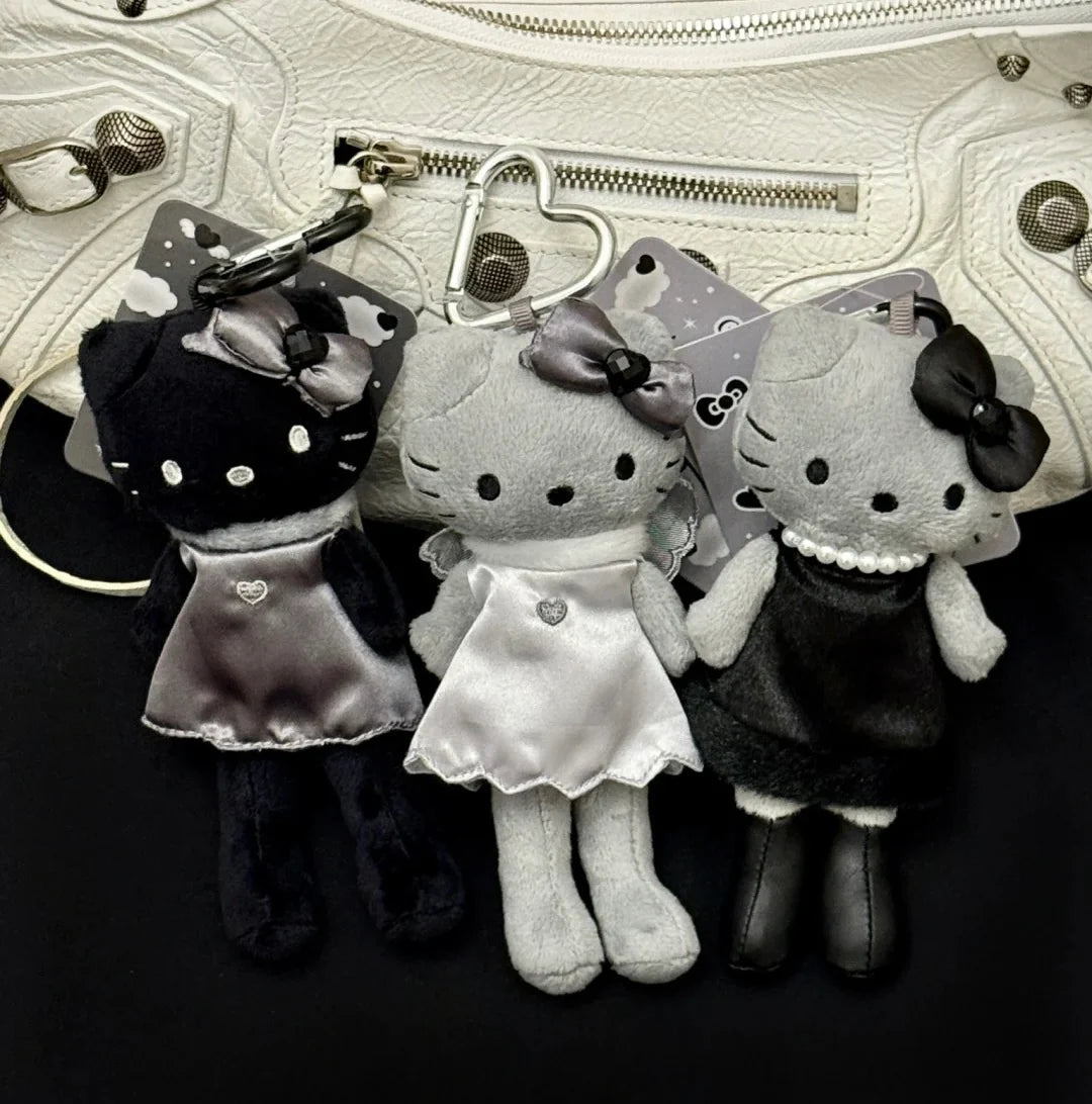 Hello Kitty Dark Angel Plushie Keychain