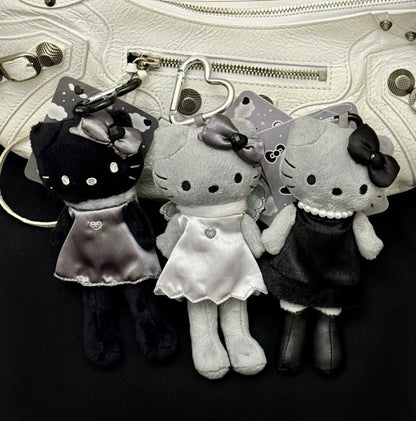 Hello Kitty Dark Angel Plushie Keychain