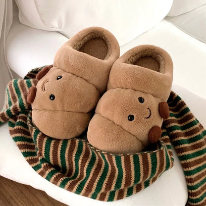 Croissant Cozies - Buttery Soft Slip-on Slippers