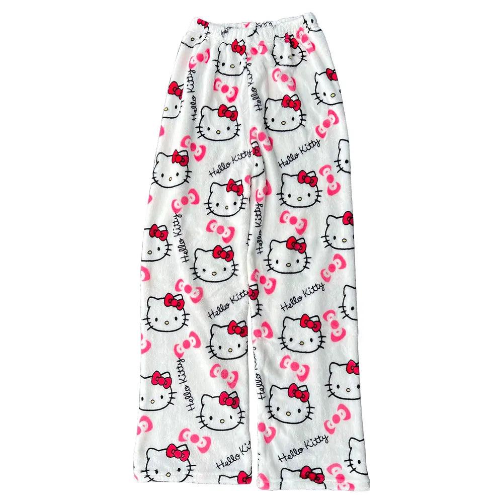 Hello kitty fuzzy pajama discount pants