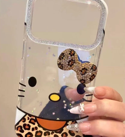 Hello Kitty Leopard Vibe Clear Phone Case