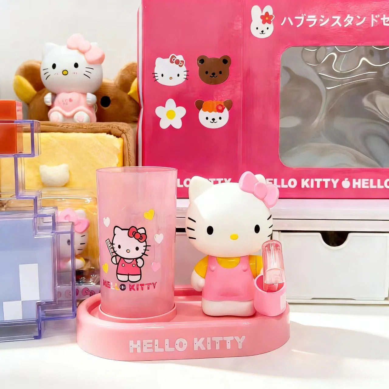 Hello Kitty Bathroom Cup Set
