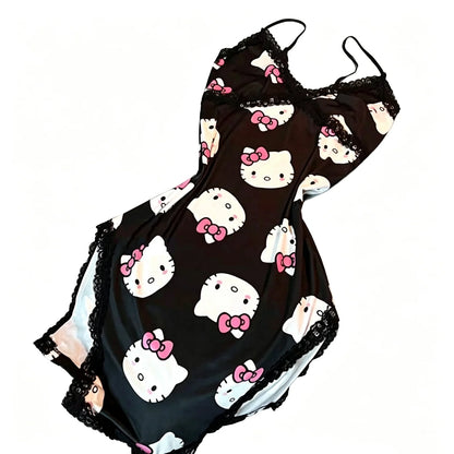 hello kitty satin dress Lola + The Boys Sequin Hello Kitty Dress Teen/Women, L