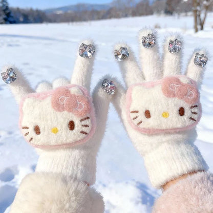 Hello Kitty Crystal Sparkle Gloves