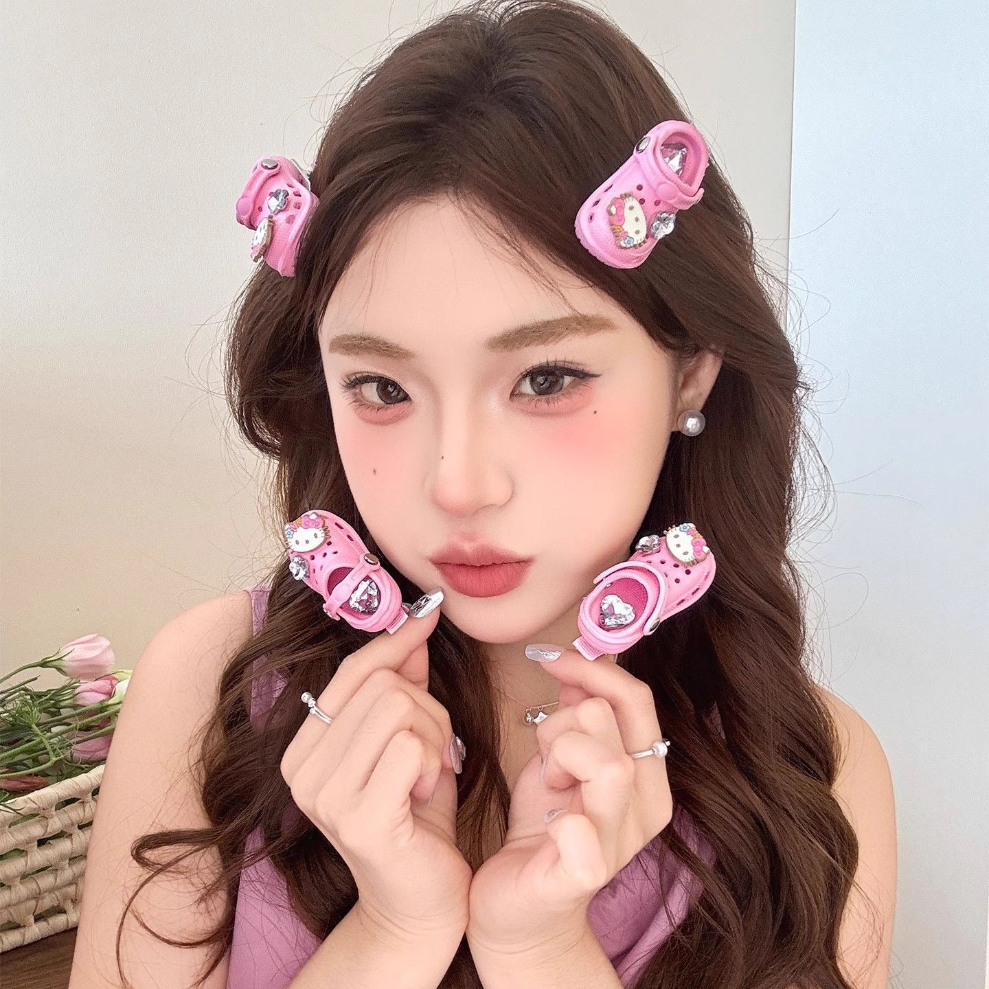 Hello Kitty Handmade Crocs Haripin