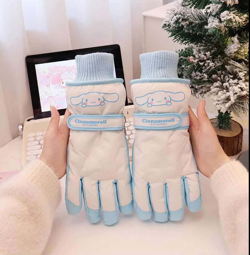 Sanrio Winter Warm Plush Ski Gloves