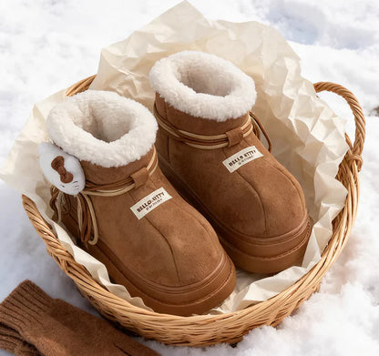 Hello Kitty Cozy Caramel Boots
