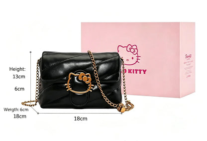Kitty Quilted Chain Crossbody Bag