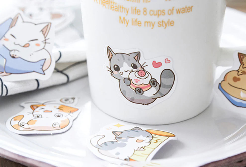 Little Chibi Cat Stickers – 45 Expressive Kitty Designs