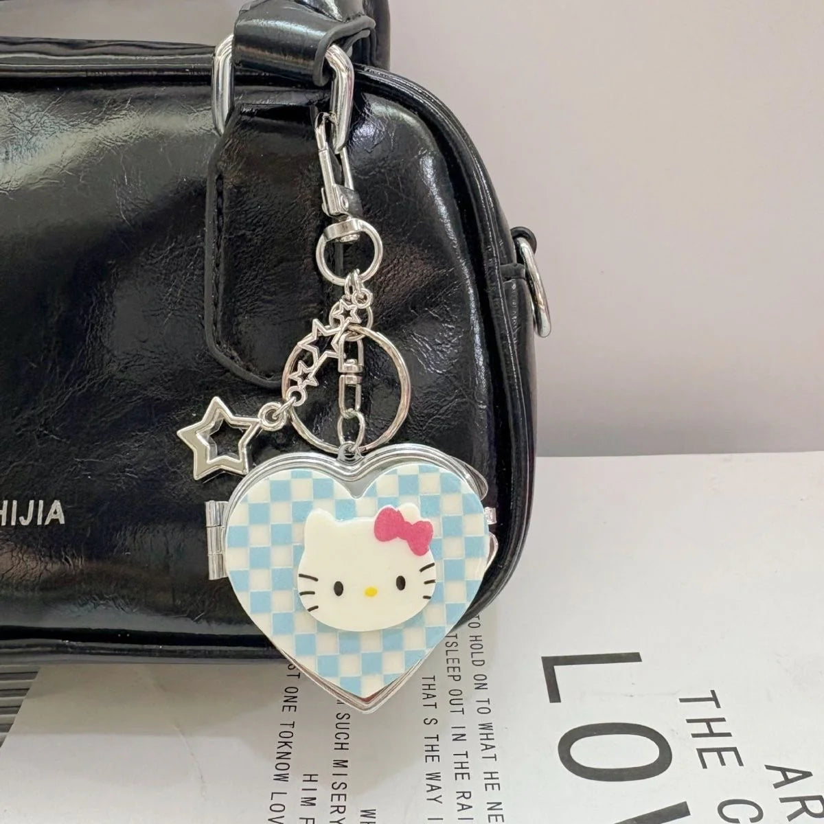Hello Kitty Heart Mirror Keychain