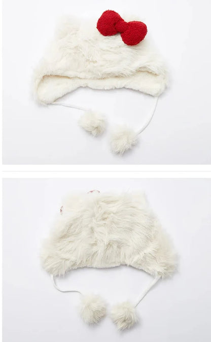 Hello Kitty Fluffy Ear Hat