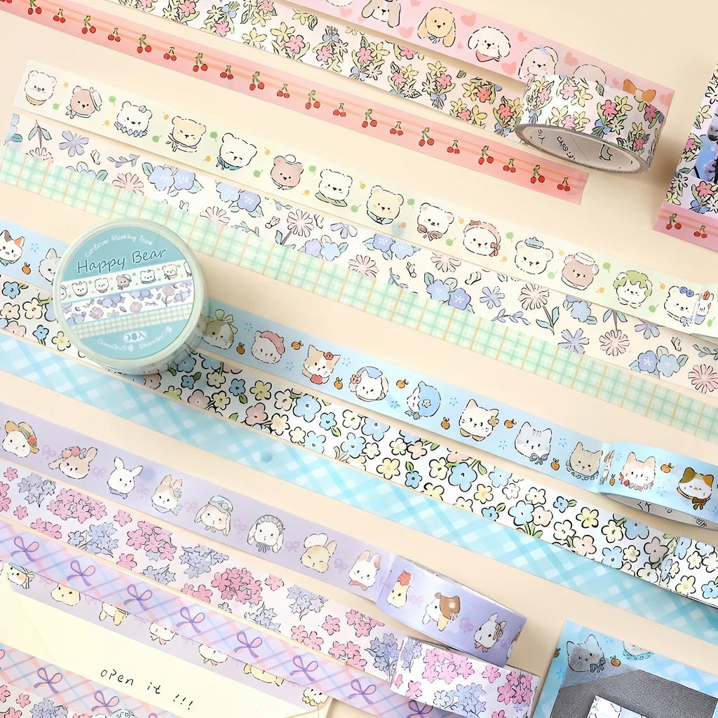 Soft Bloom Washi Tape - Set of 3