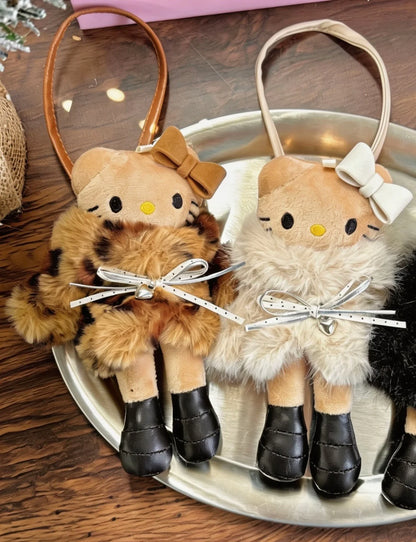 Hello Kitty Fur Babe Keychain Bag Charm