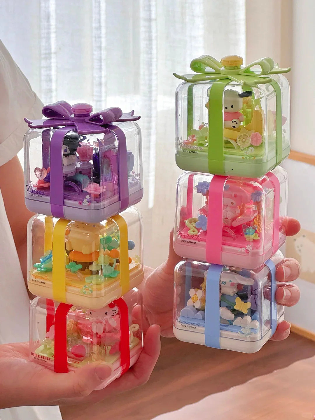 Sanrio Flower Ring Box Building Blocks Blind Box