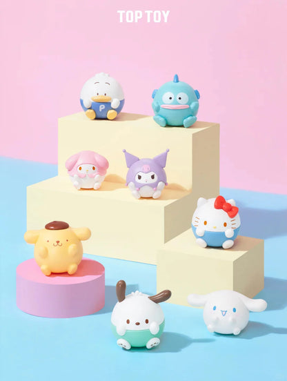 Sanrio Chubby Round Mini Figures Blind Bag (3 pcs per bag)