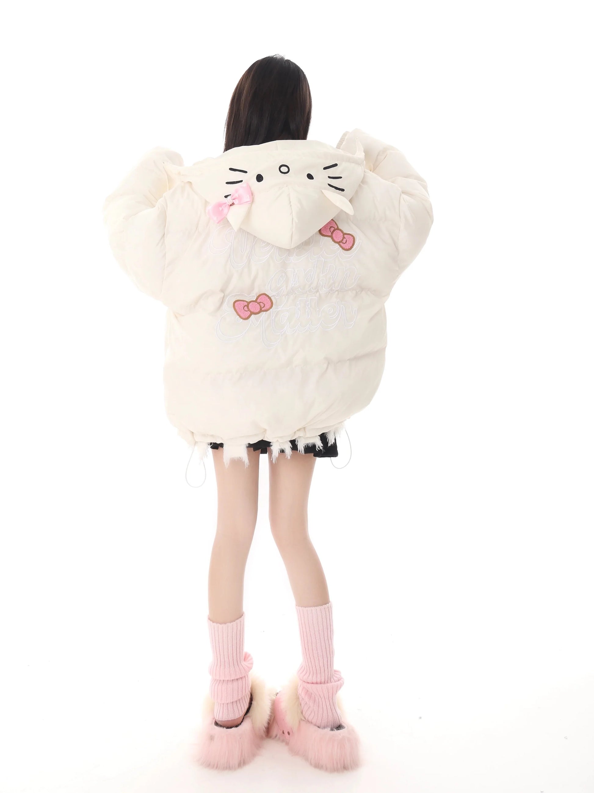 Anime Hello Kitty Puffer Jacket  High Quality Anime Puffer Jacket –  OTAKUSTORE