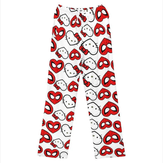 Hello Kitty VS Spider Man Pajama Pants