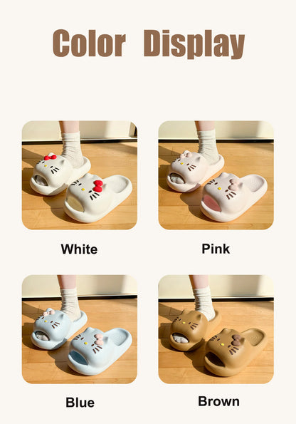 Hello Kitty 3D Bow Cloud Slippers
