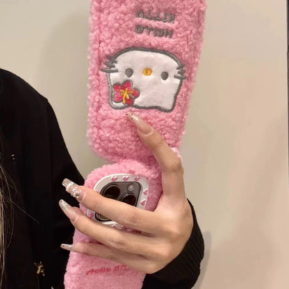 HelloKitty Dreamy Pink Fuzzy Phone Case