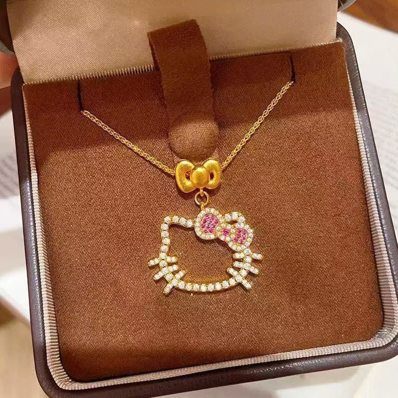 Hello Kitty My Secret Sparkle Heart Ring/Necklace