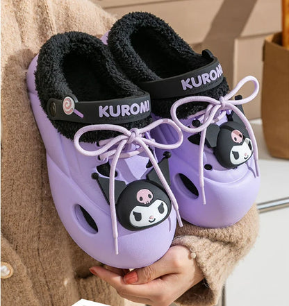 Sanrio Fleece Bow Clogs