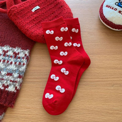 Hello Kitty Merry & Bright Socks 4 Pic Set