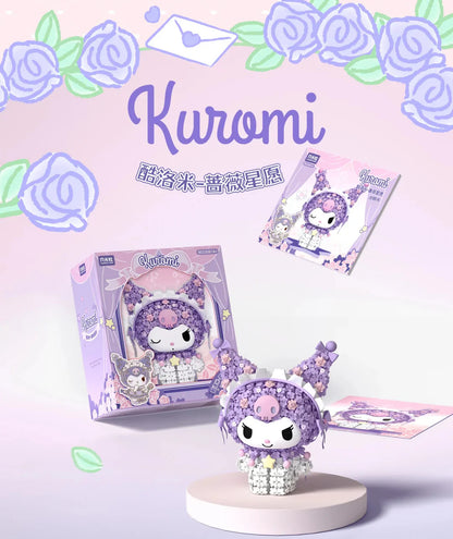 My Melody & Kuromi Floral Crystal Figures Building Blocks