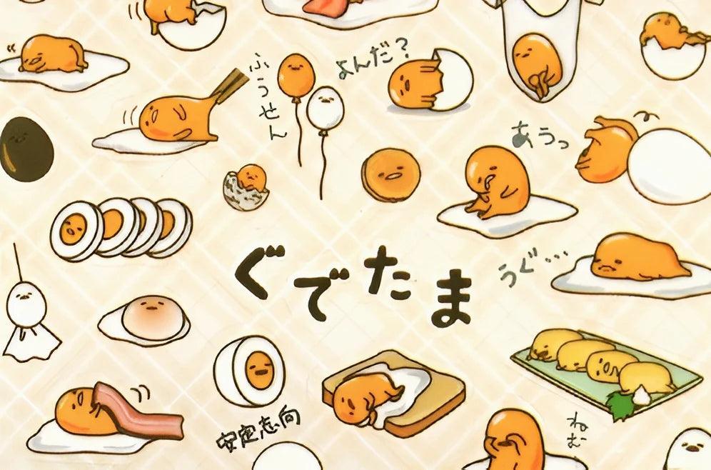 Sanrio Plastic Sticker Sheet-Gudetama – In Kawaii Shop
