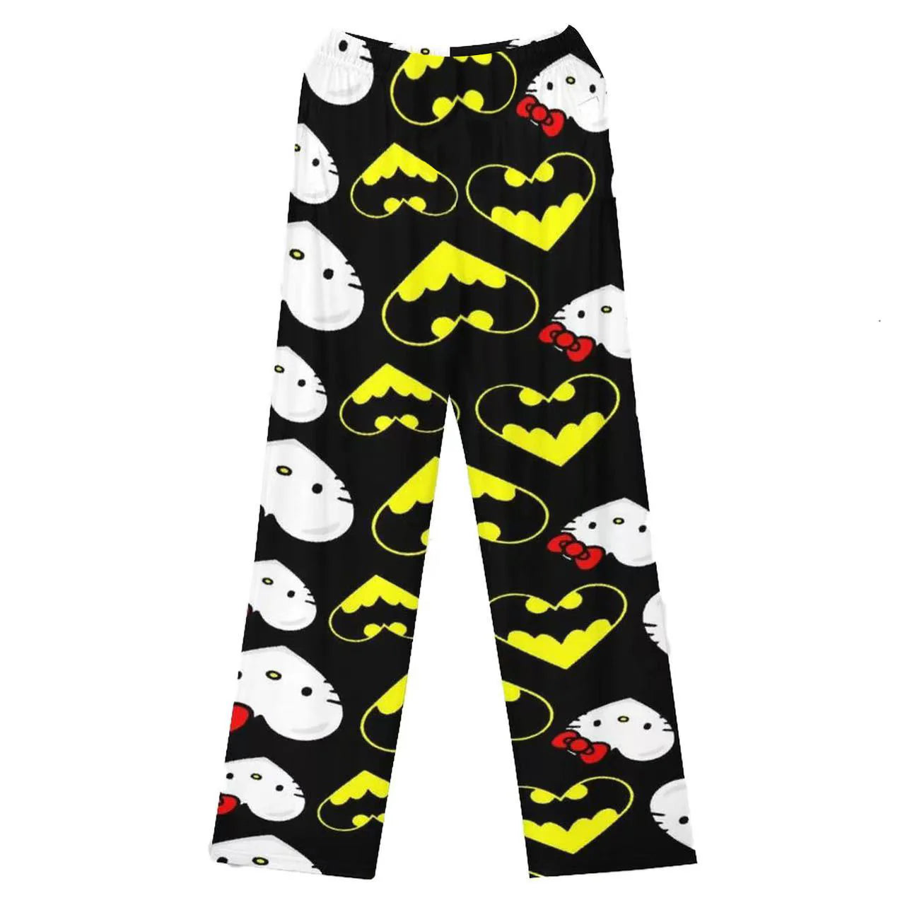 Hello Kitty x Batman Print Lightweight Pajama Pants