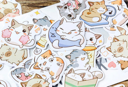 Little Chibi Cat Stickers – 45 Expressive Kitty Designs