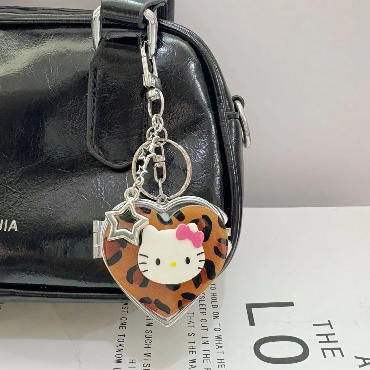 Hello Kitty Heart Mirror Keychain