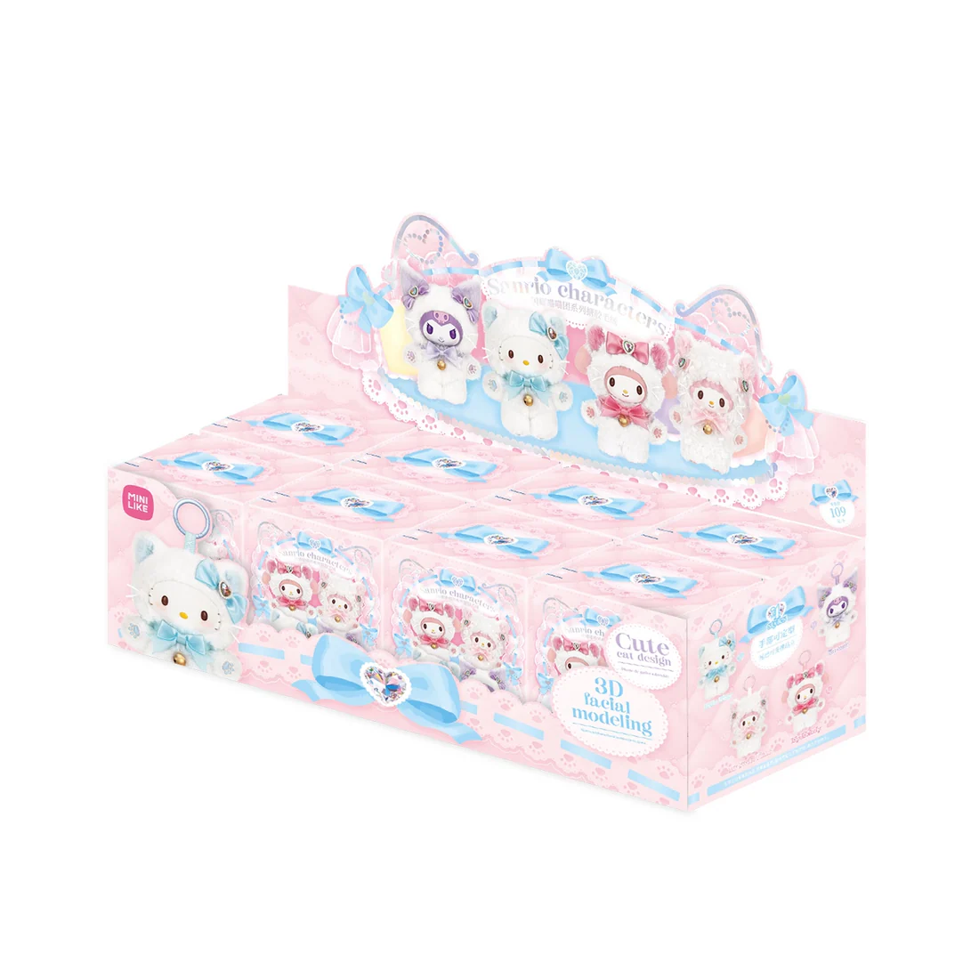Sanrio Pastel Kitten Fluffy Plush Blind Box Series