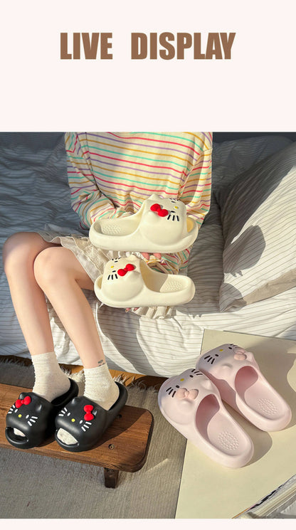 Hello Kitty 3D Bow Cloud Slippers