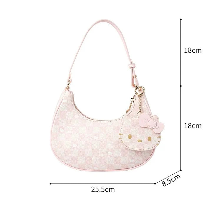 Hello Kitty Blush Pink Vanity Shoulder Bag with Mirror