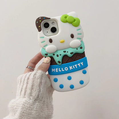 Hello Kitty Ice Cream Phone Case with Phone Charm