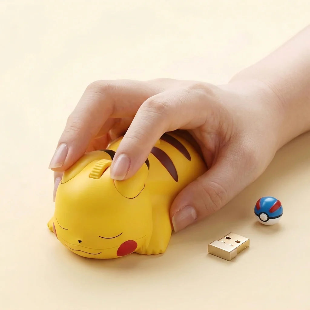 Sleeping Pikachu Wireless Mouse & Desk Buddy