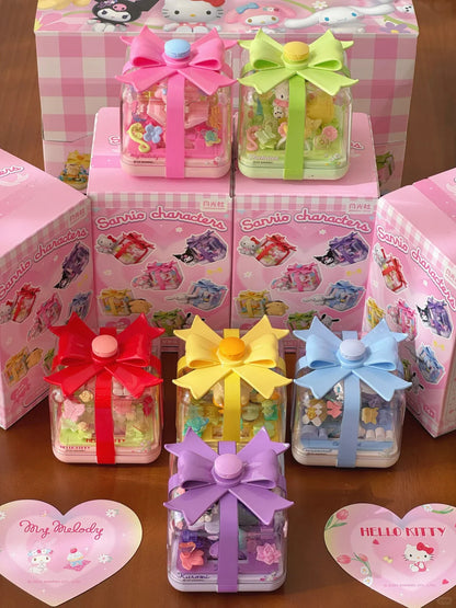 Sanrio Flower Ring Box Building Blocks Blind Box