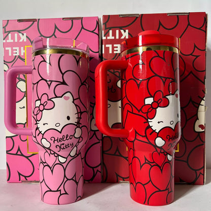 Hello Kitty Sweet Hearts 40 OZ Car Cup Gift Box Set