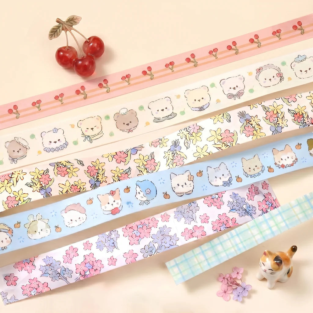 Soft Bloom Washi Tape - Set of 3