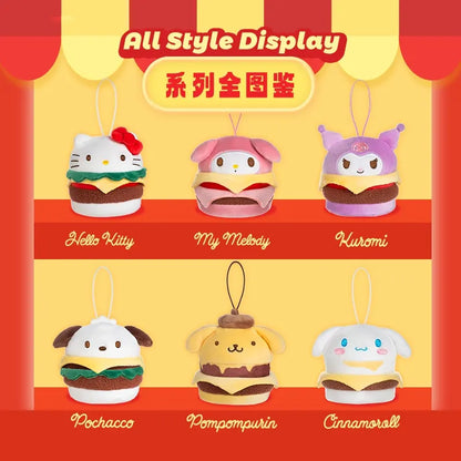 Sanrio Hamburger Plush Squeeze Toy Blind Bag