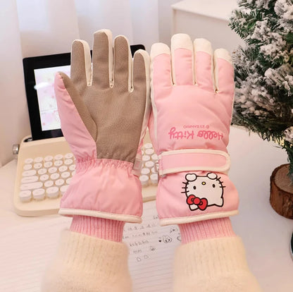 Sanrio Winter Warm Plush Ski Gloves