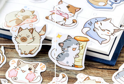Little Chibi Cat Stickers – 45 Expressive Kitty Designs