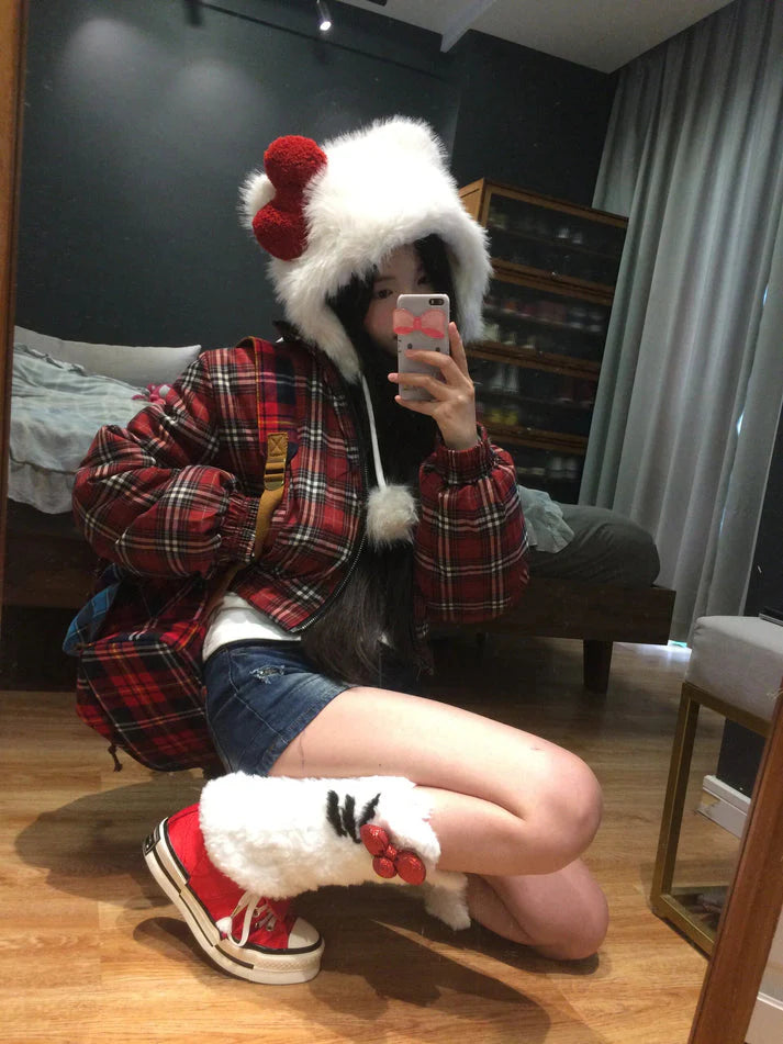 Hello Kitty Fluffy Ear Hat