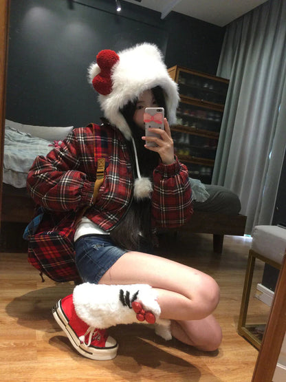 Hello Kitty Fluffy Ear Hat