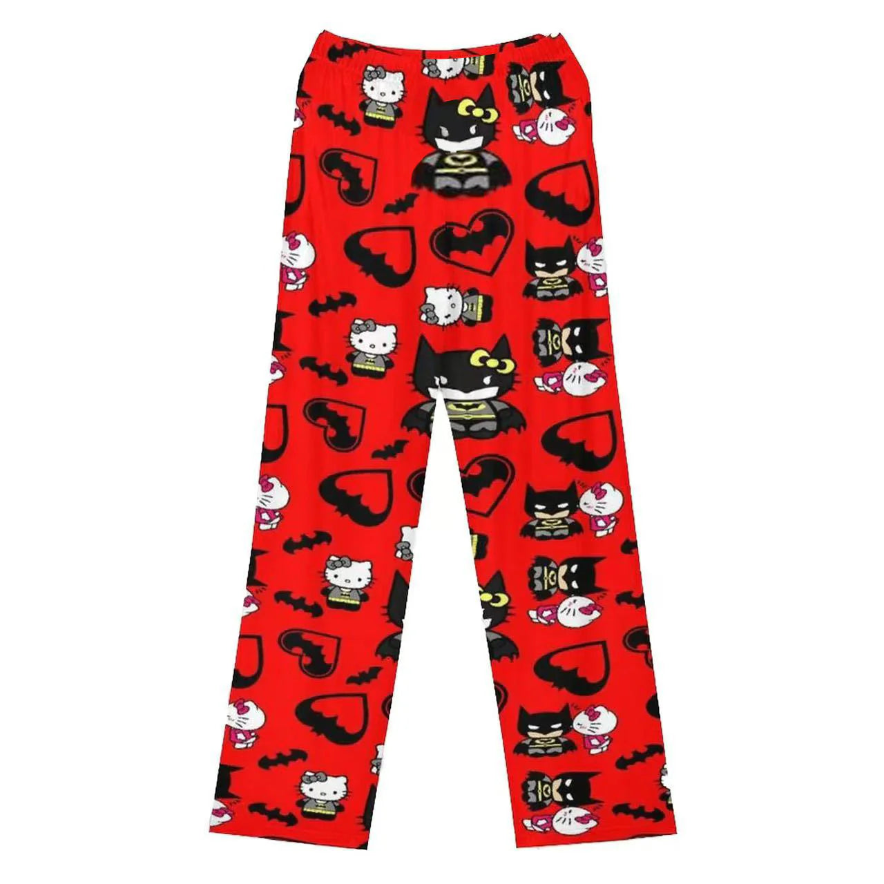 Hello Kitty x Batman Print Lightweight Pajama Pants