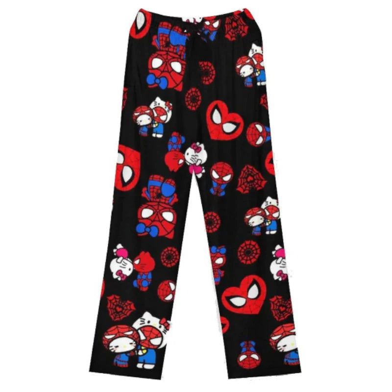 Hello Kitty VS Spider Man Pajama Pants