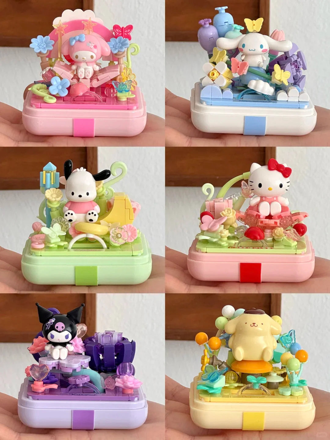 Sanrio Flower Ring Box Building Blocks Blind Box
