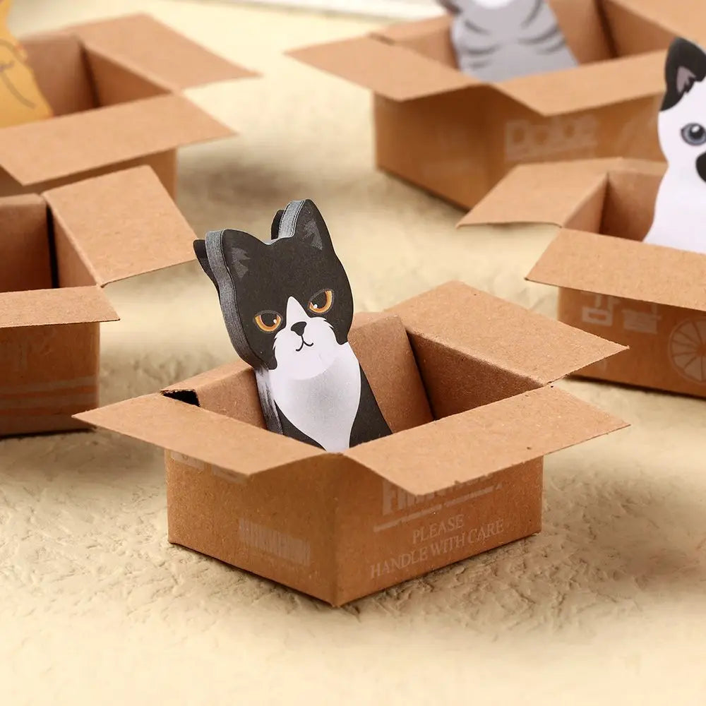 Kitty Peek-a-Box Sticky Notes